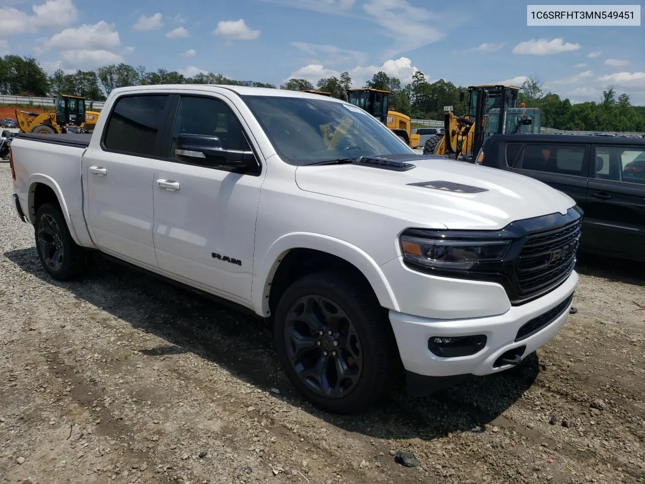 2021 Ram 1500 Limited VIN: 1C6SRFHT3MN549451 Lot: 65156114