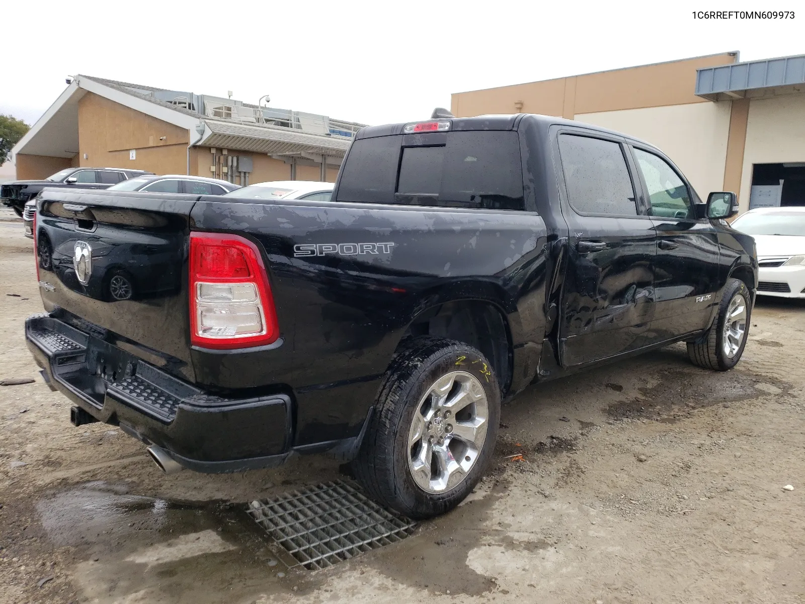 2021 Ram 1500 Big Horn/Lone Star VIN: 1C6RREFT0MN609973 Lot: 65242634