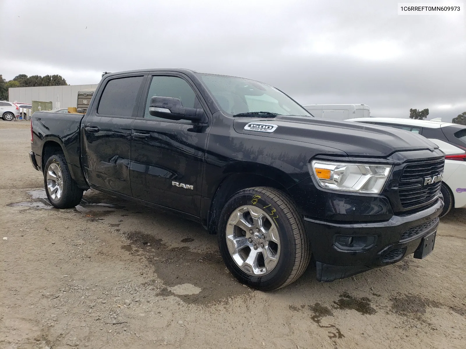 2021 Ram 1500 Big Horn/Lone Star VIN: 1C6RREFT0MN609973 Lot: 65242634