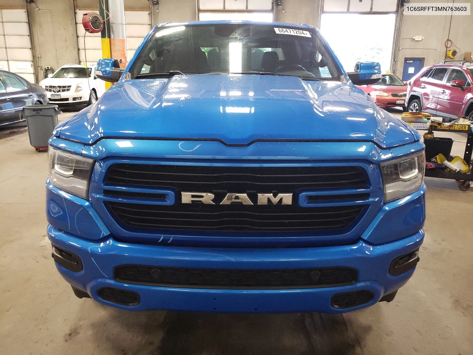 2021 Ram 1500 Big Horn/Lone Star VIN: 1C6SRFFT3MN763603 Lot: 66471204