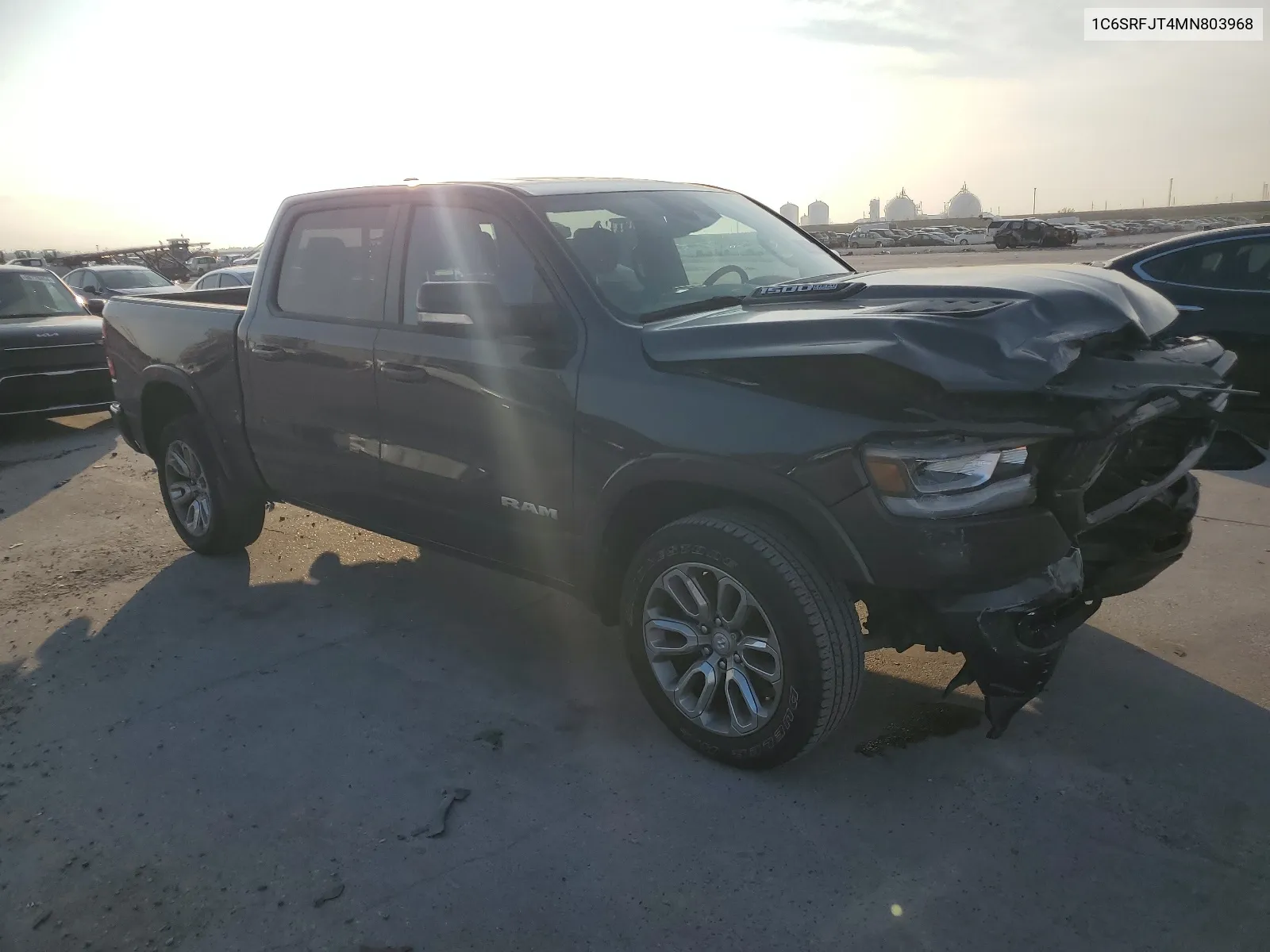 2021 Ram 1500 Laramie VIN: 1C6SRFJT4MN803968 Lot: 66780304