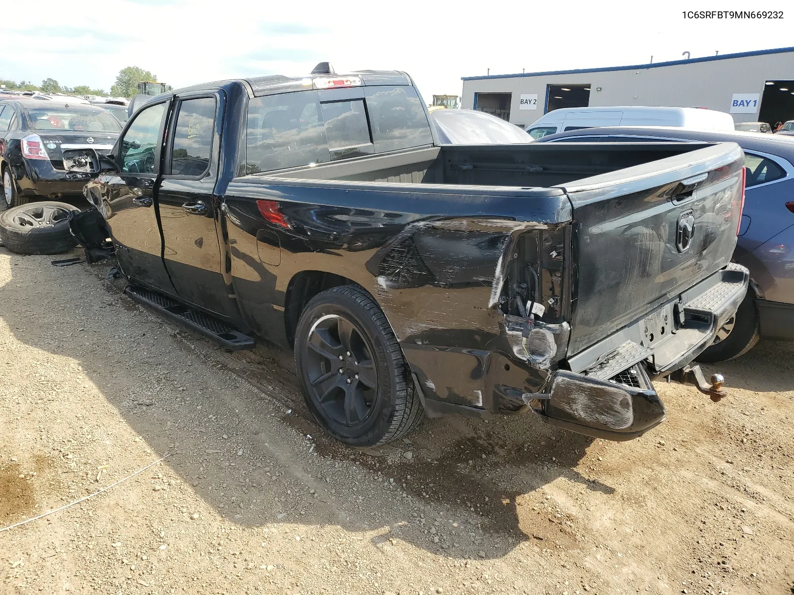 2021 Ram 1500 Big Horn/Lone Star VIN: 1C6SRFBT9MN669232 Lot: 67047204