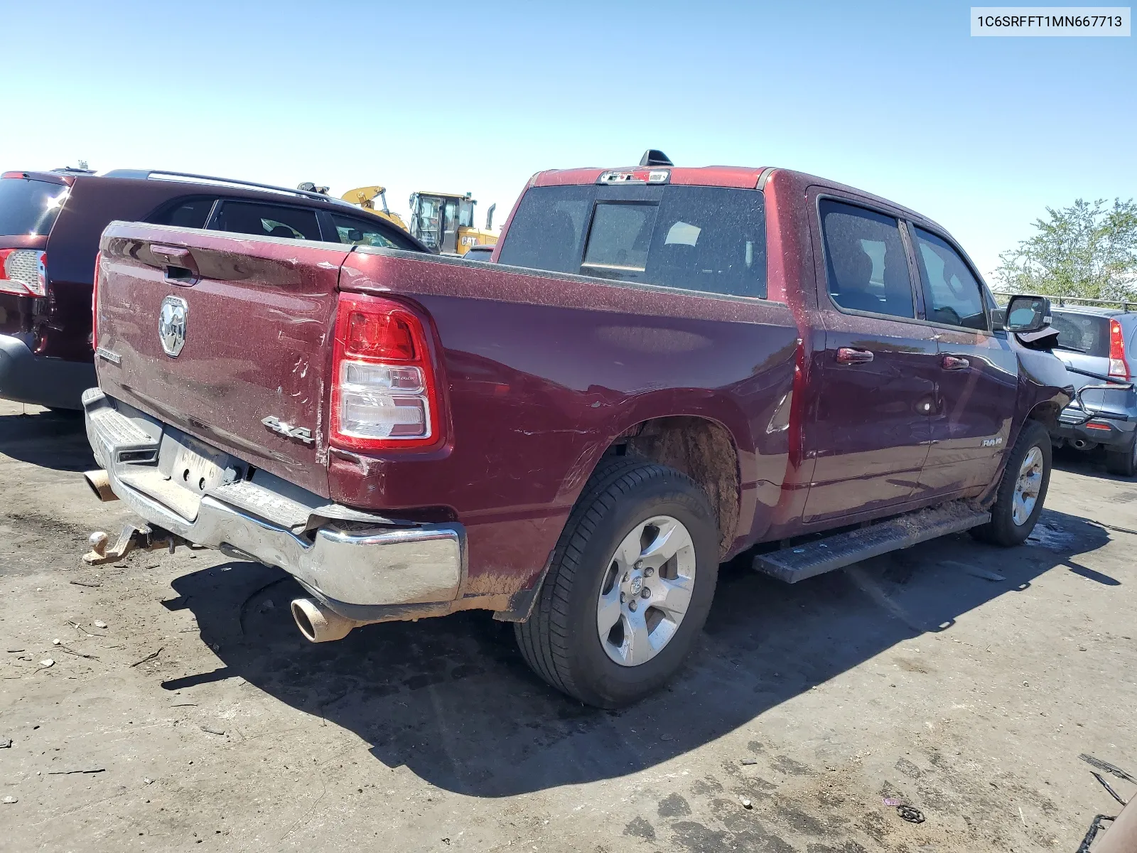 1C6SRFFT1MN667713 2021 Ram 1500 Big Horn/Lone Star