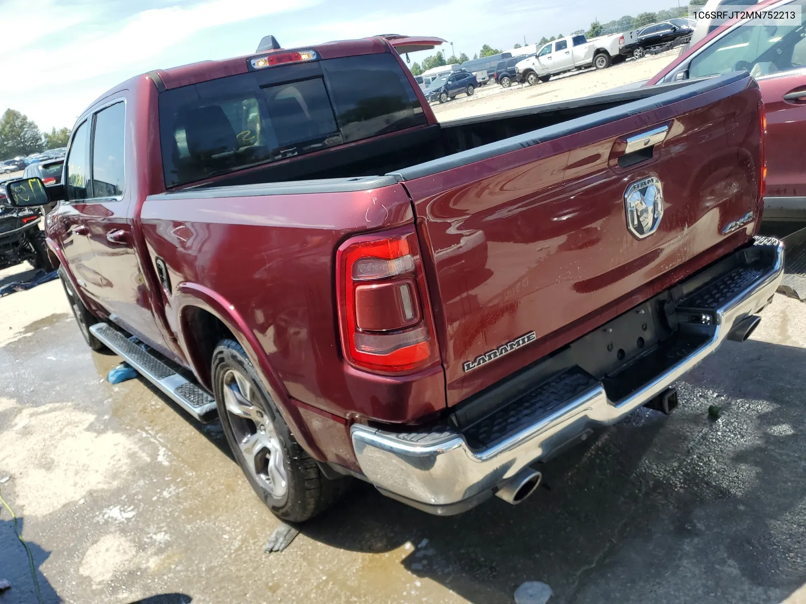 2021 Ram 1500 Laramie VIN: 1C6SRFJT2MN752213 Lot: 67363424