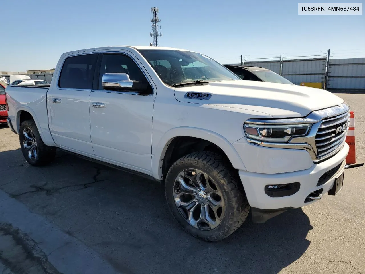 2021 Ram 1500 Longhorn VIN: 1C6SRFKT4MN637434 Lot: 67607784