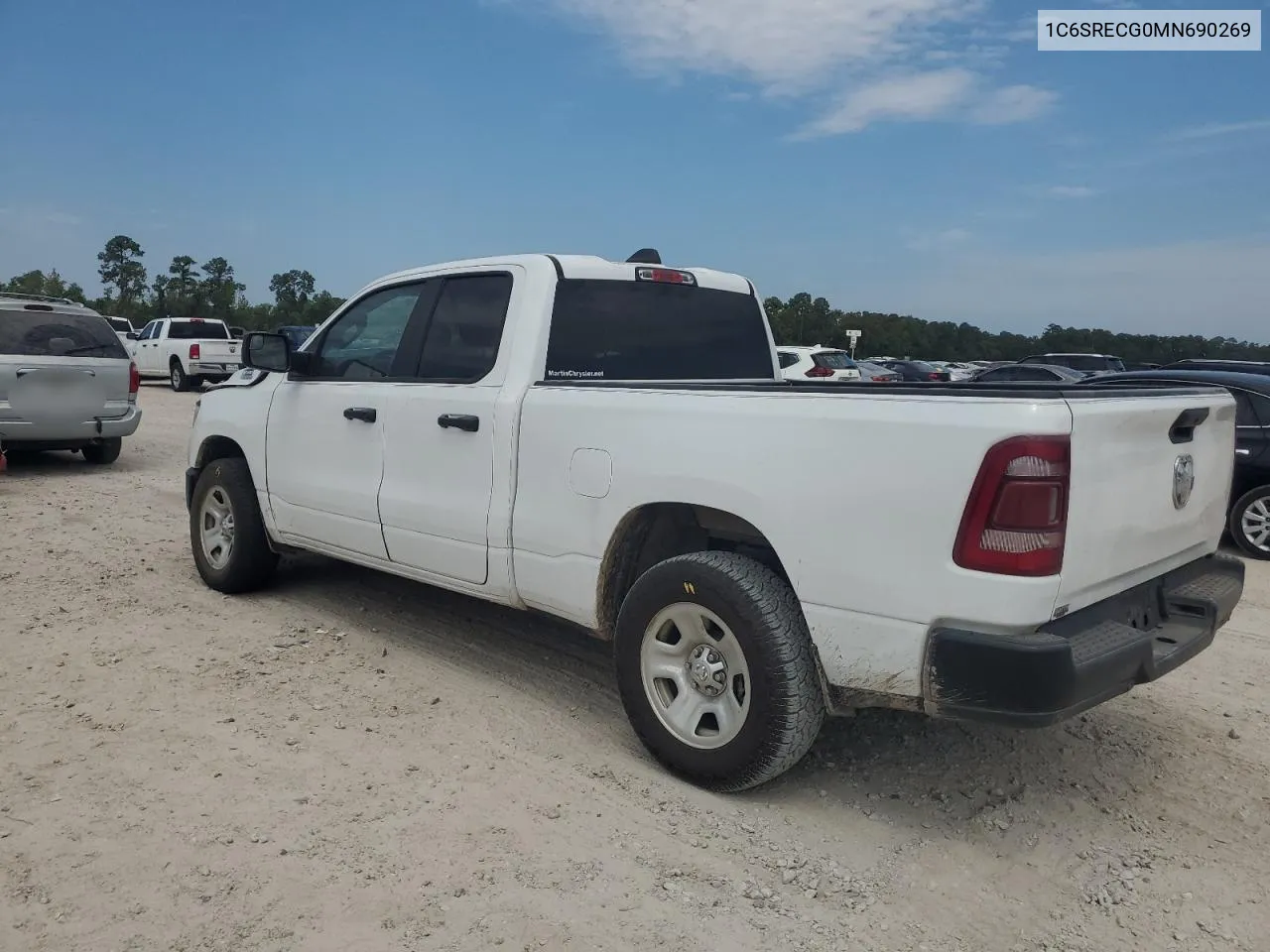 2021 Ram 1500 Tradesman VIN: 1C6SRECG0MN690269 Lot: 67972654