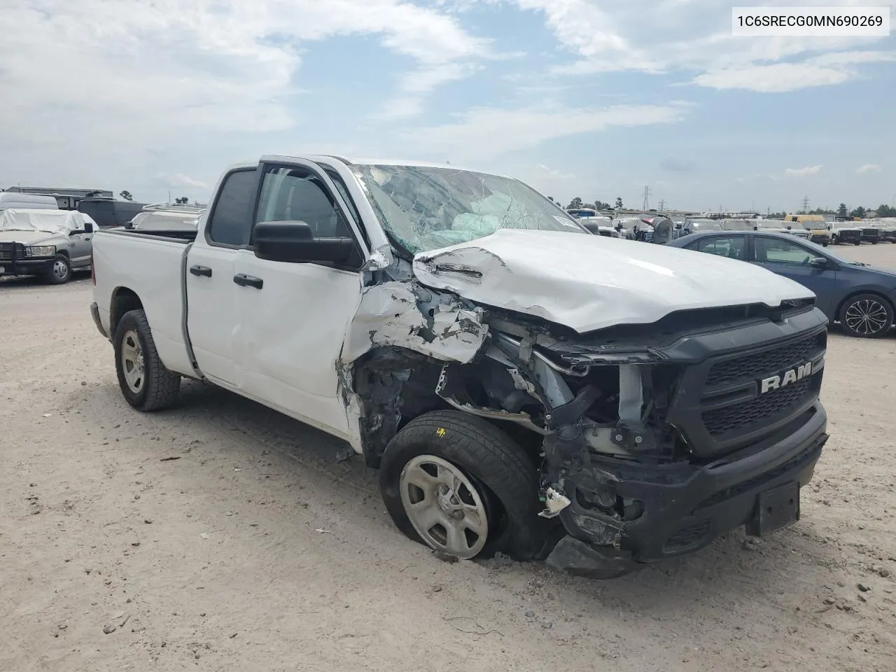 2021 Ram 1500 Tradesman VIN: 1C6SRECG0MN690269 Lot: 67972654