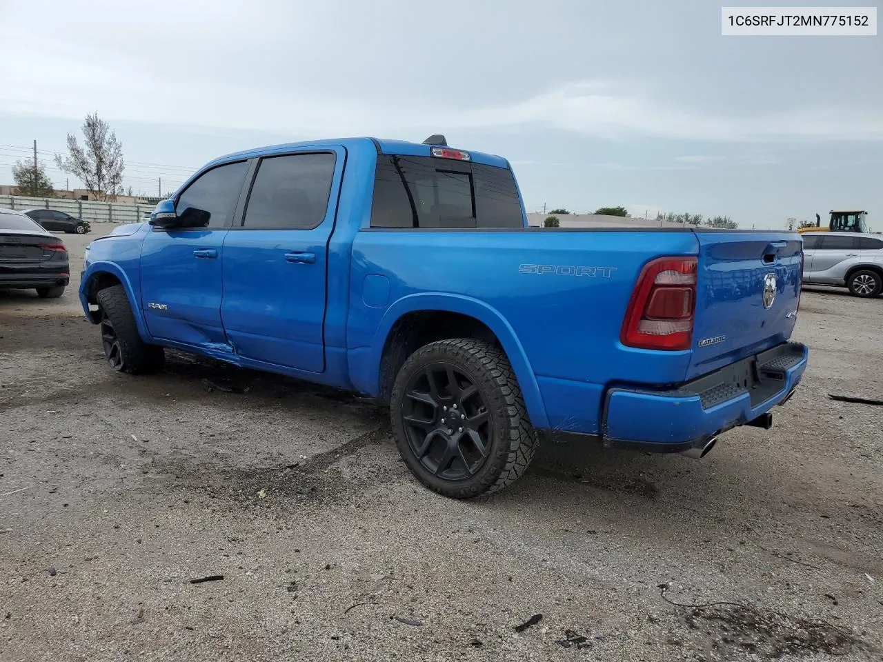 2021 Ram 1500 Laramie VIN: 1C6SRFJT2MN775152 Lot: 68535684