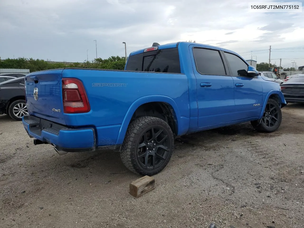 2021 Ram 1500 Laramie VIN: 1C6SRFJT2MN775152 Lot: 68535684