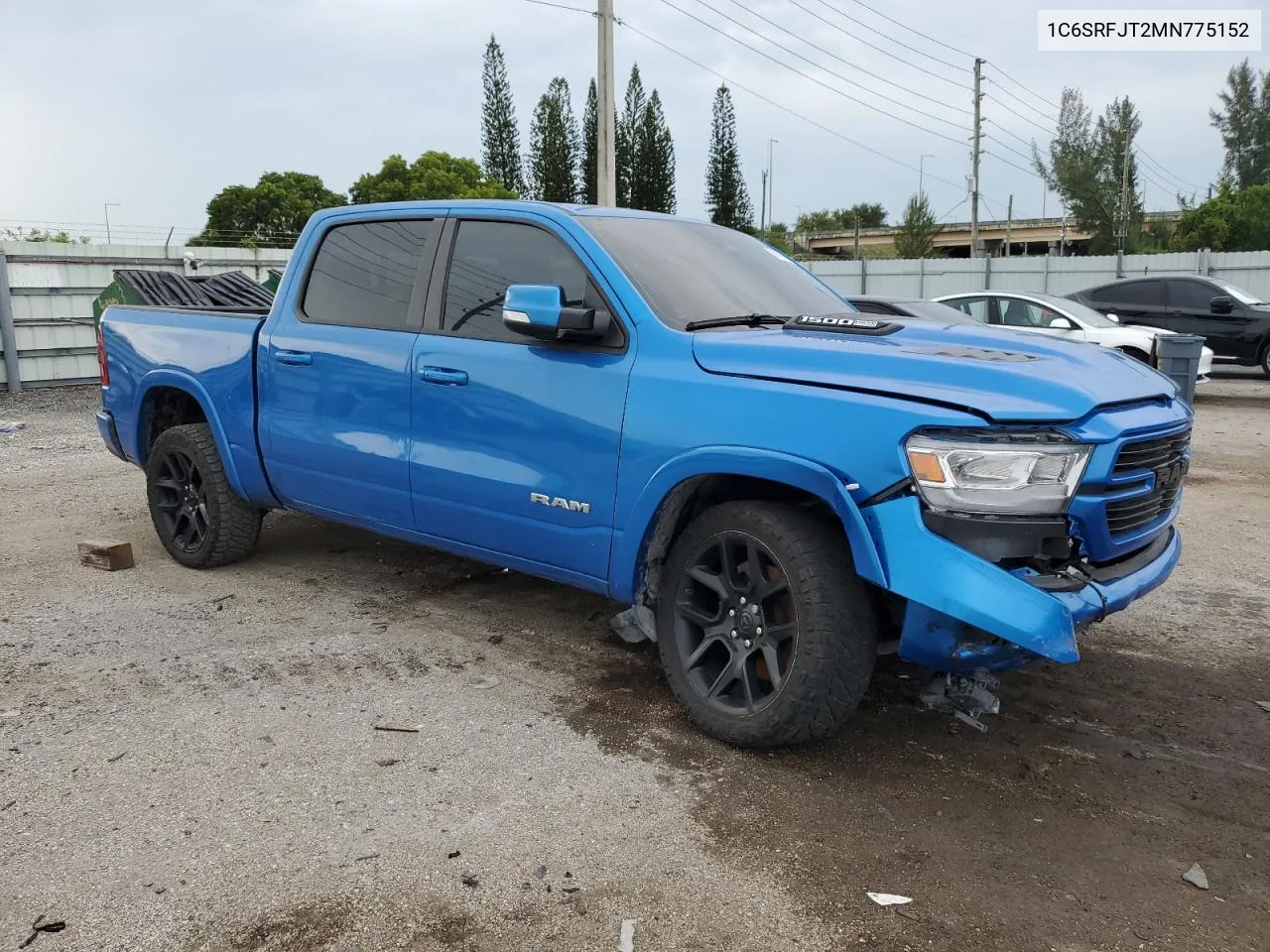 2021 Ram 1500 Laramie VIN: 1C6SRFJT2MN775152 Lot: 68535684