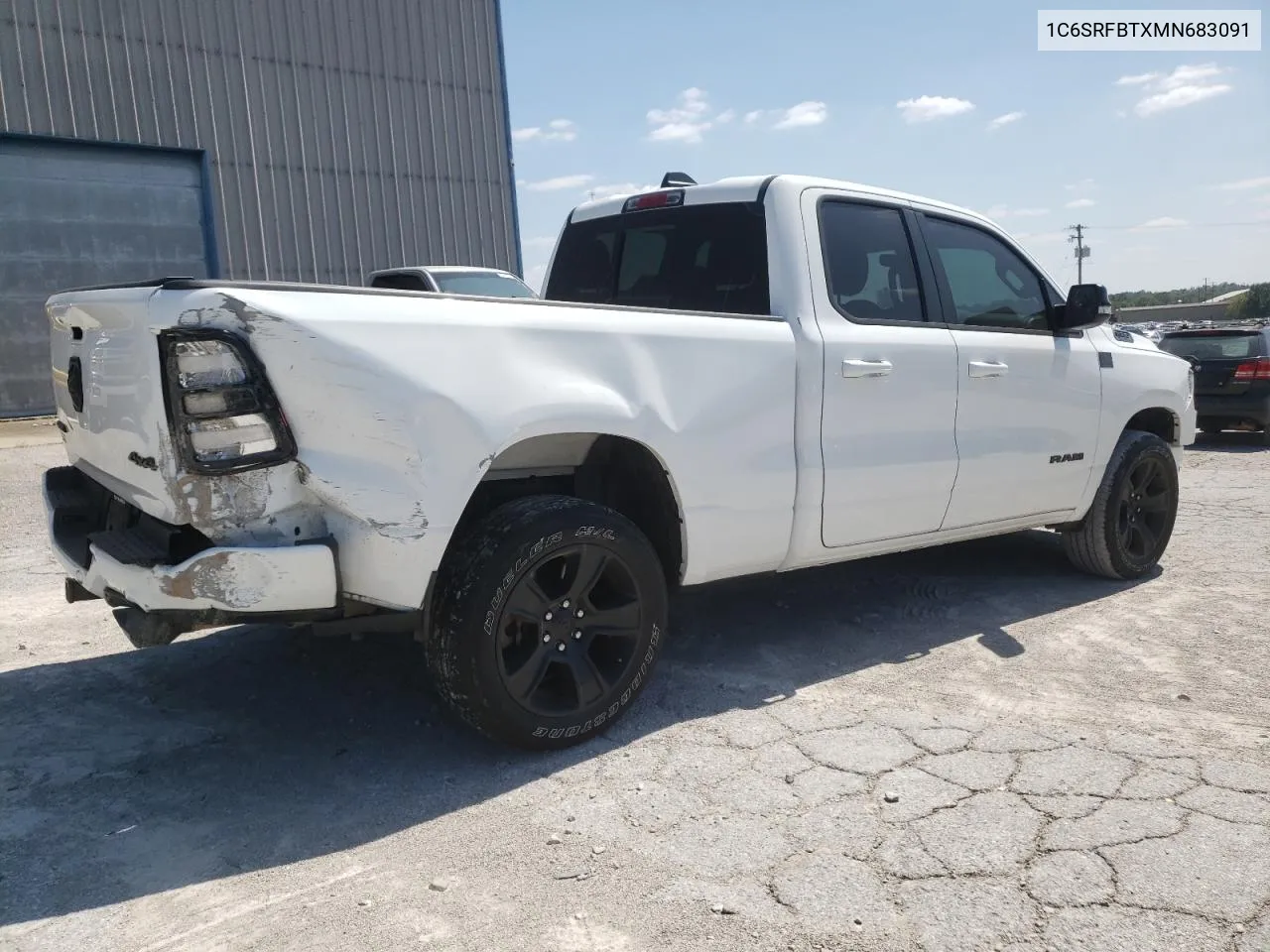 2021 Ram 1500 Big Horn/Lone Star VIN: 1C6SRFBTXMN683091 Lot: 68757284