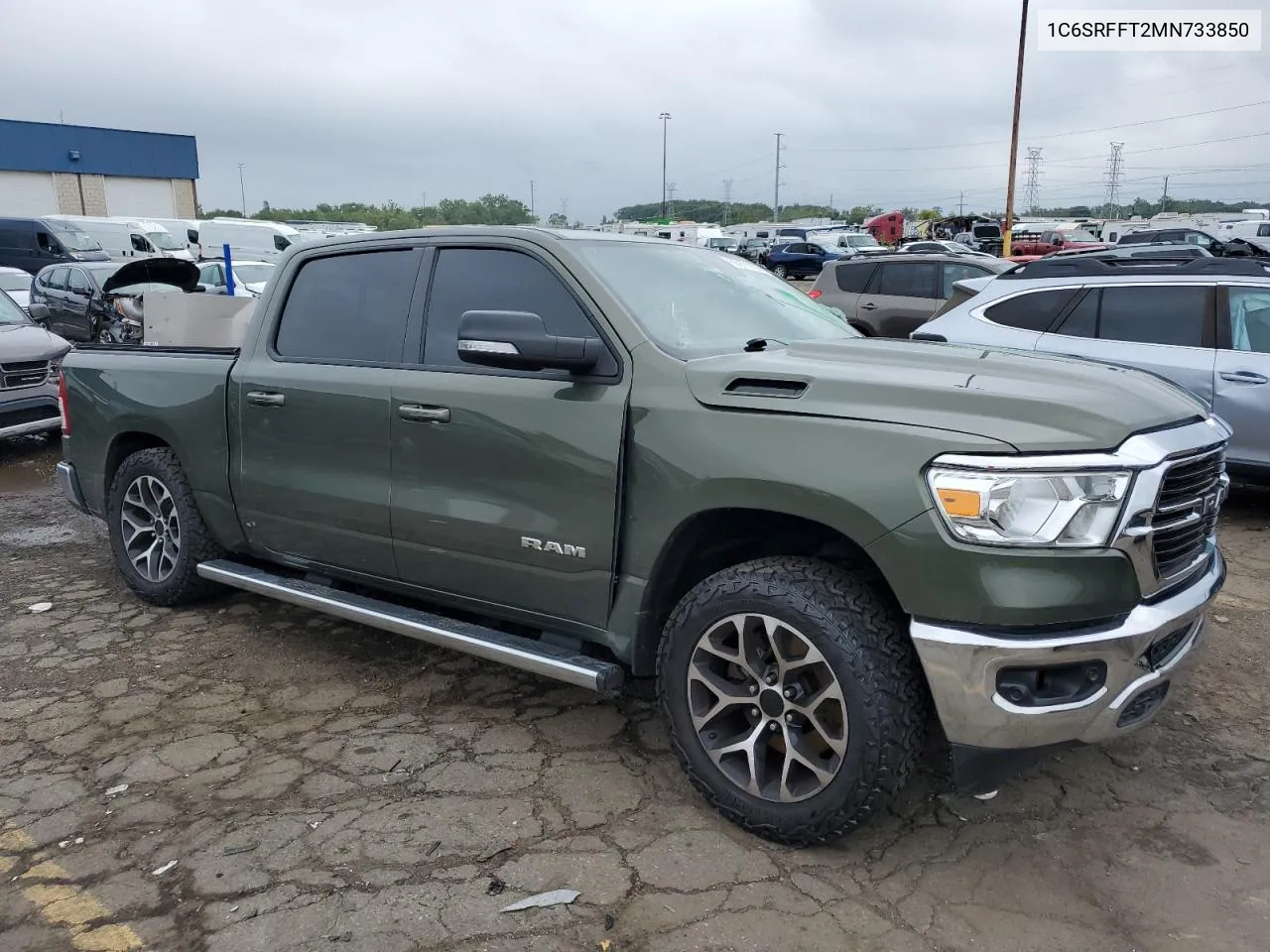 2021 Ram 1500 Big Horn/Lone Star VIN: 1C6SRFFT2MN733850 Lot: 68871104