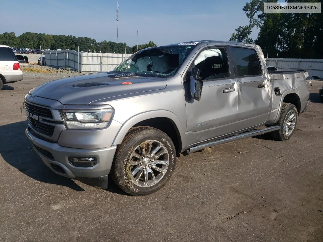 2021 Ram 1500 Laramie VIN: 1C6SRFJT8MN693426 Lot: 69269574