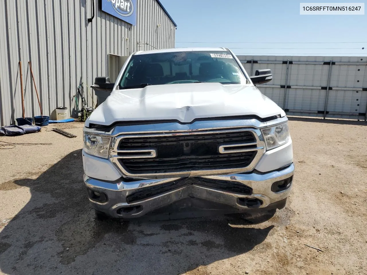 2021 Ram 1500 Big Horn/Lone Star VIN: 1C6SRFFT0MN516247 Lot: 69374894