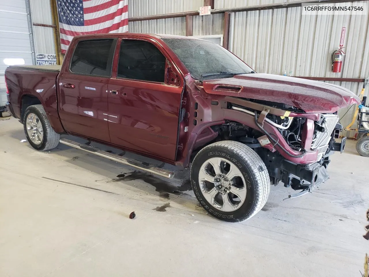 2021 Ram 1500 Big Horn/Lone Star VIN: 1C6RRFFG9MN547546 Lot: 69664244