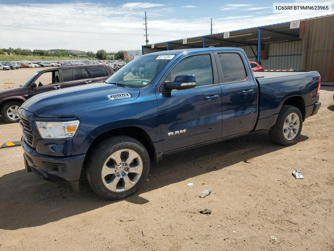 2021 Ram 1500 Big Horn/Lone Star VIN: 1C6SRFBT9MN623965 Lot: 69714354