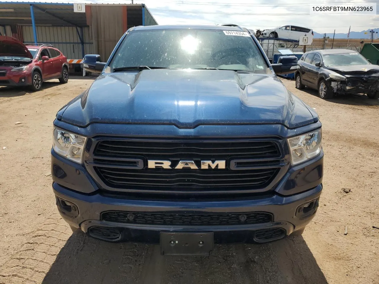 2021 Ram 1500 Big Horn/Lone Star VIN: 1C6SRFBT9MN623965 Lot: 69714354