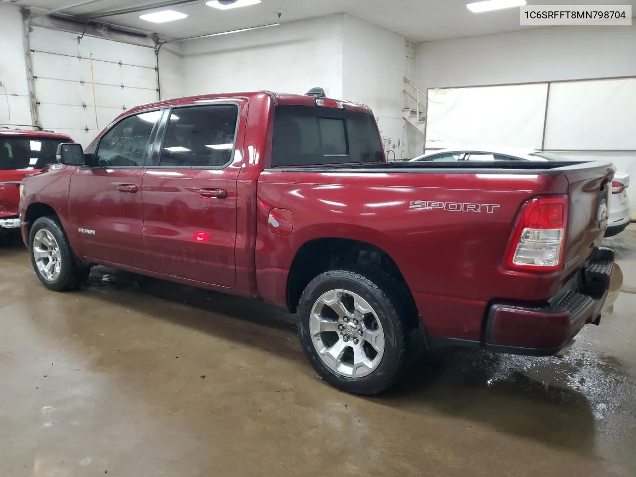 2021 Ram 1500 Big Horn/Lone Star VIN: 1C6SRFFT8MN798704 Lot: 69795004