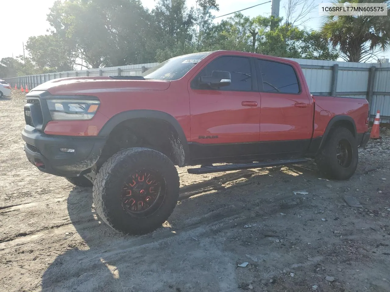 2021 Ram 1500 Rebel VIN: 1C6SRFLT7MN605575 Lot: 70627624