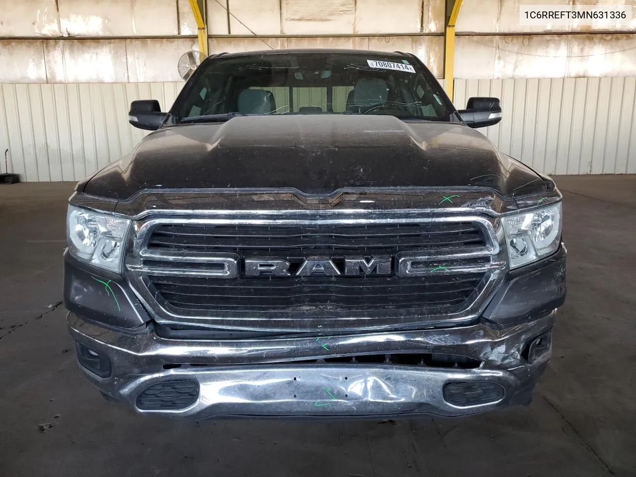 2021 Ram 1500 Big Horn/Lone Star VIN: 1C6RREFT3MN631336 Lot: 70807414