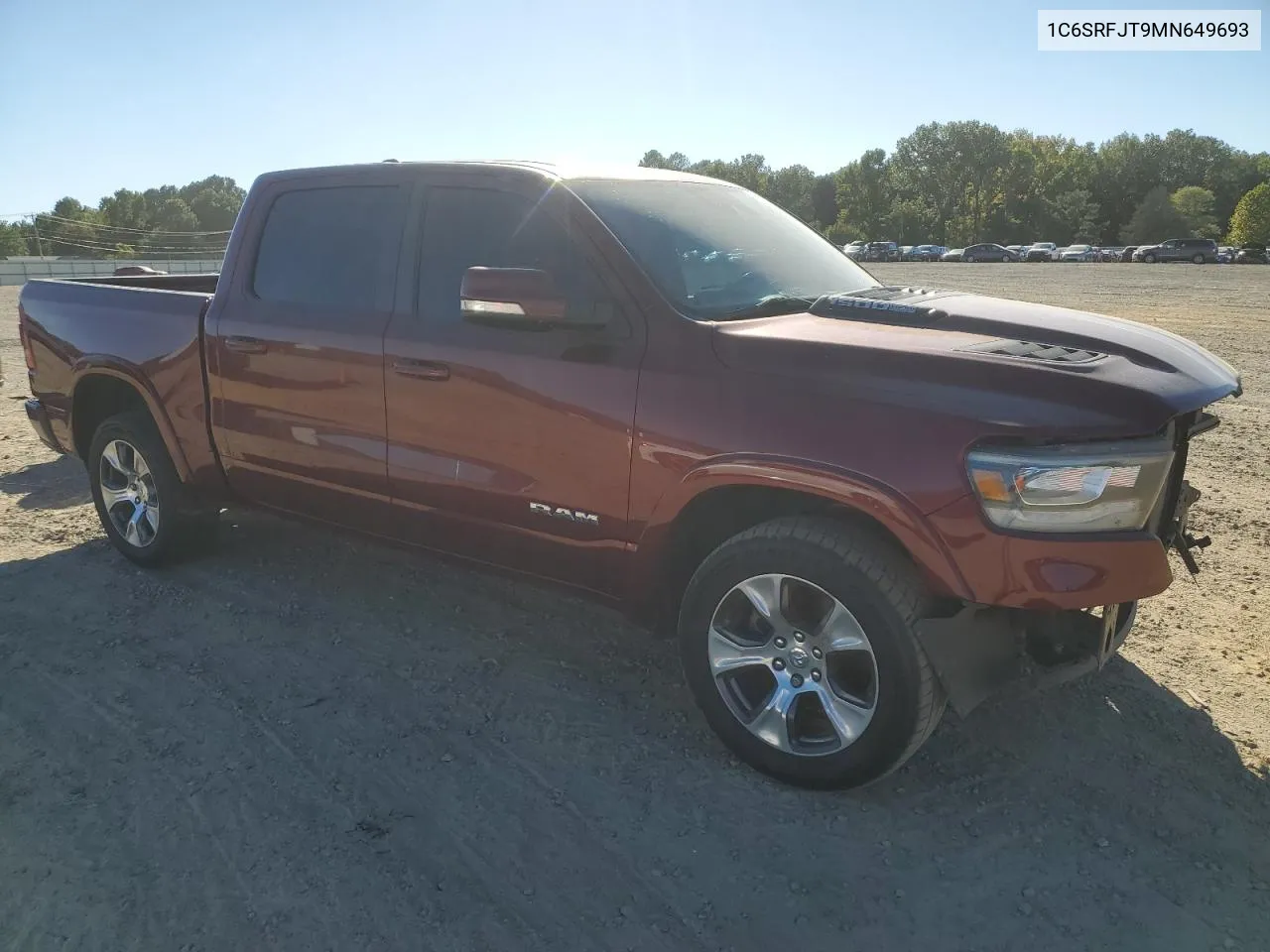 2021 Ram 1500 Laramie VIN: 1C6SRFJT9MN649693 Lot: 71573004