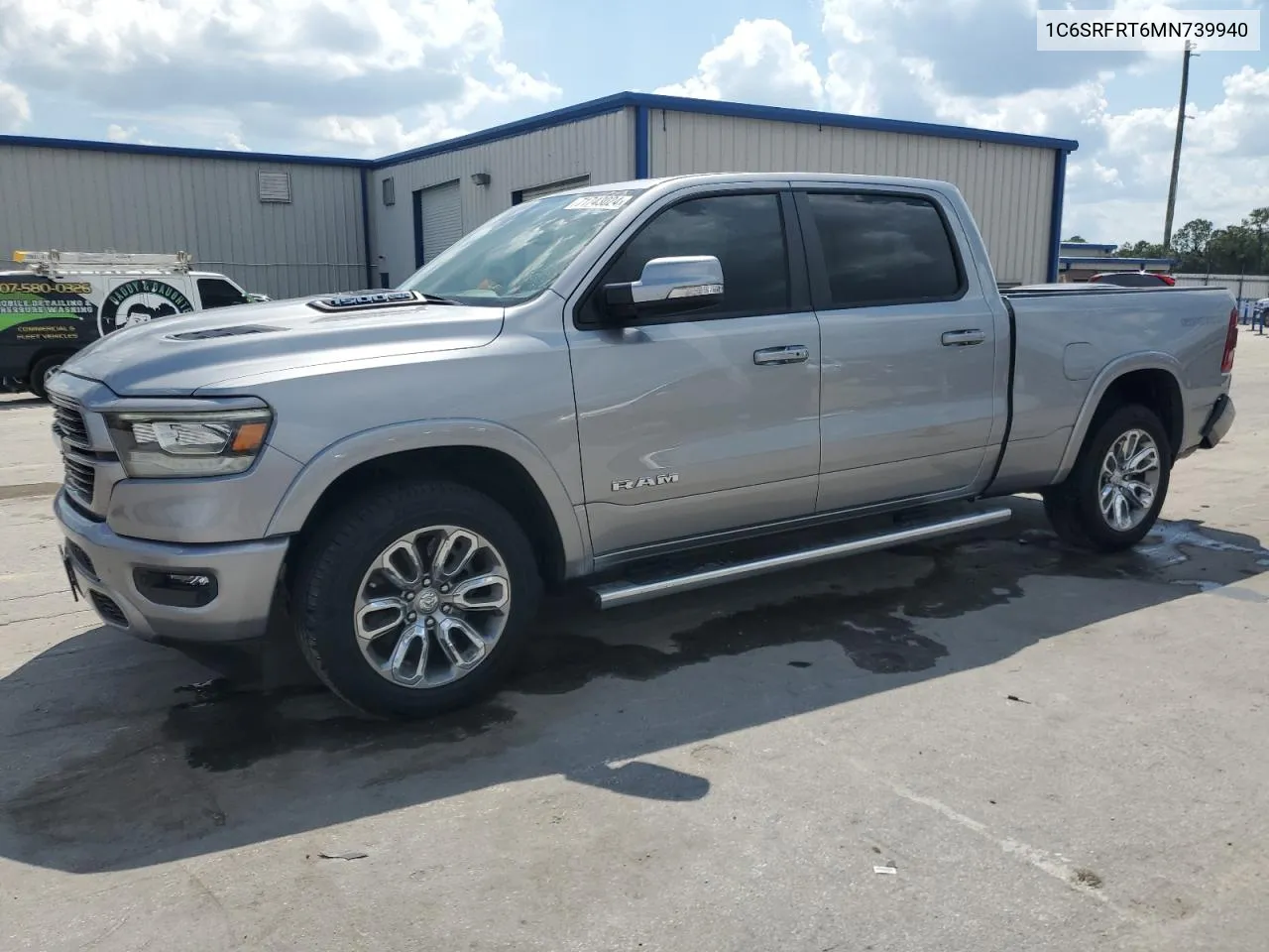 2021 Ram 1500 Laramie VIN: 1C6SRFRT6MN739940 Lot: 71743024