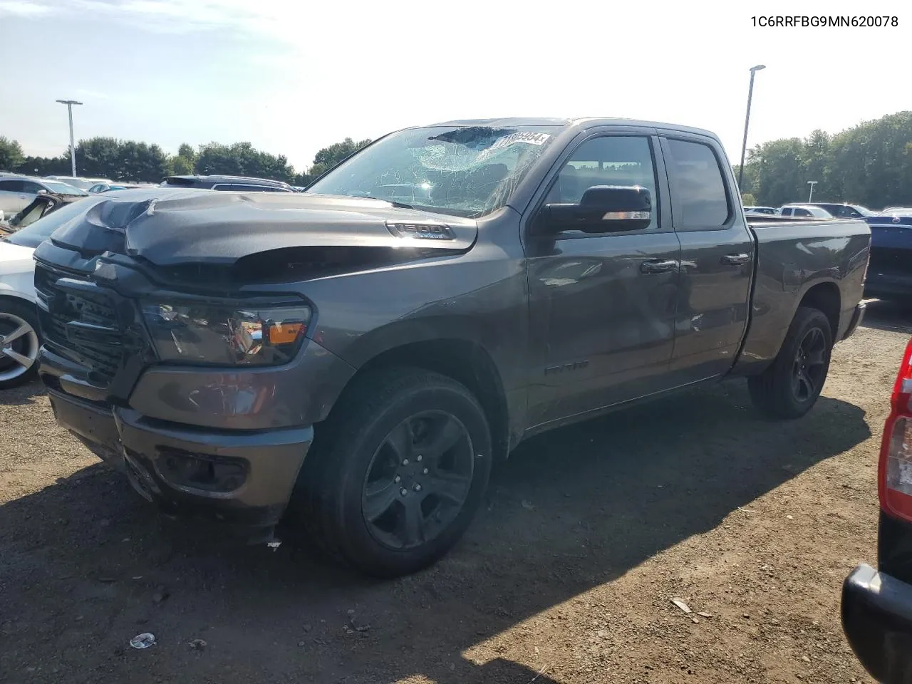 2021 Ram 1500 Big Horn/Lone Star VIN: 1C6RRFBG9MN620078 Lot: 71805954