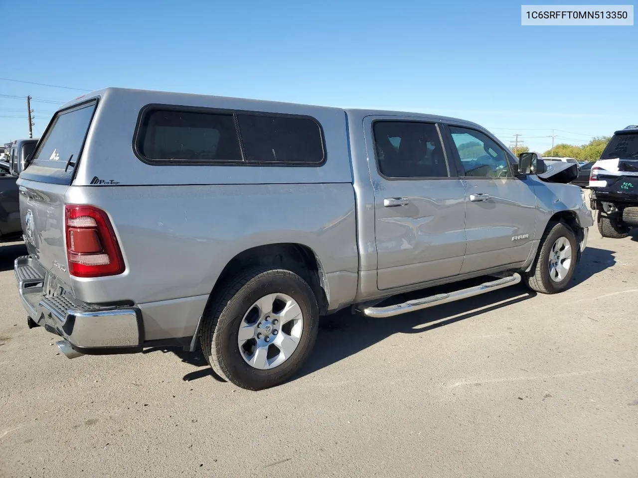 2021 Ram 1500 Big Horn/Lone Star VIN: 1C6SRFFT0MN513350 Lot: 71849704