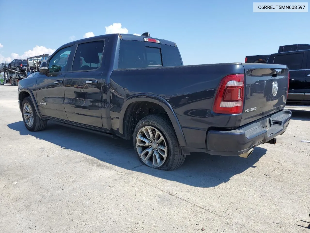 2021 Ram 1500 Laramie VIN: 1C6RREJT5MN608597 Lot: 72012044