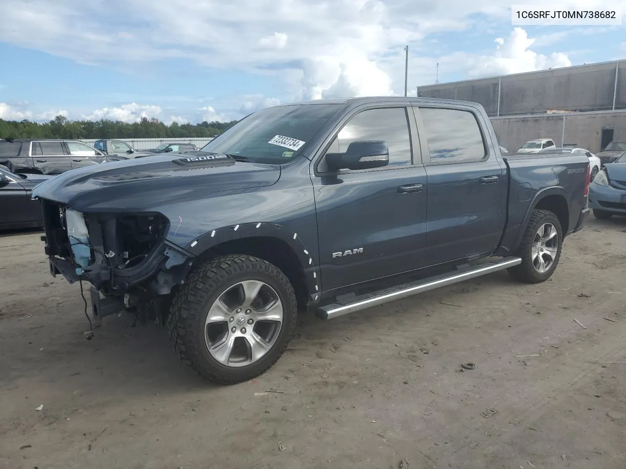 2021 Ram 1500 Laramie VIN: 1C6SRFJT0MN738682 Lot: 72332734