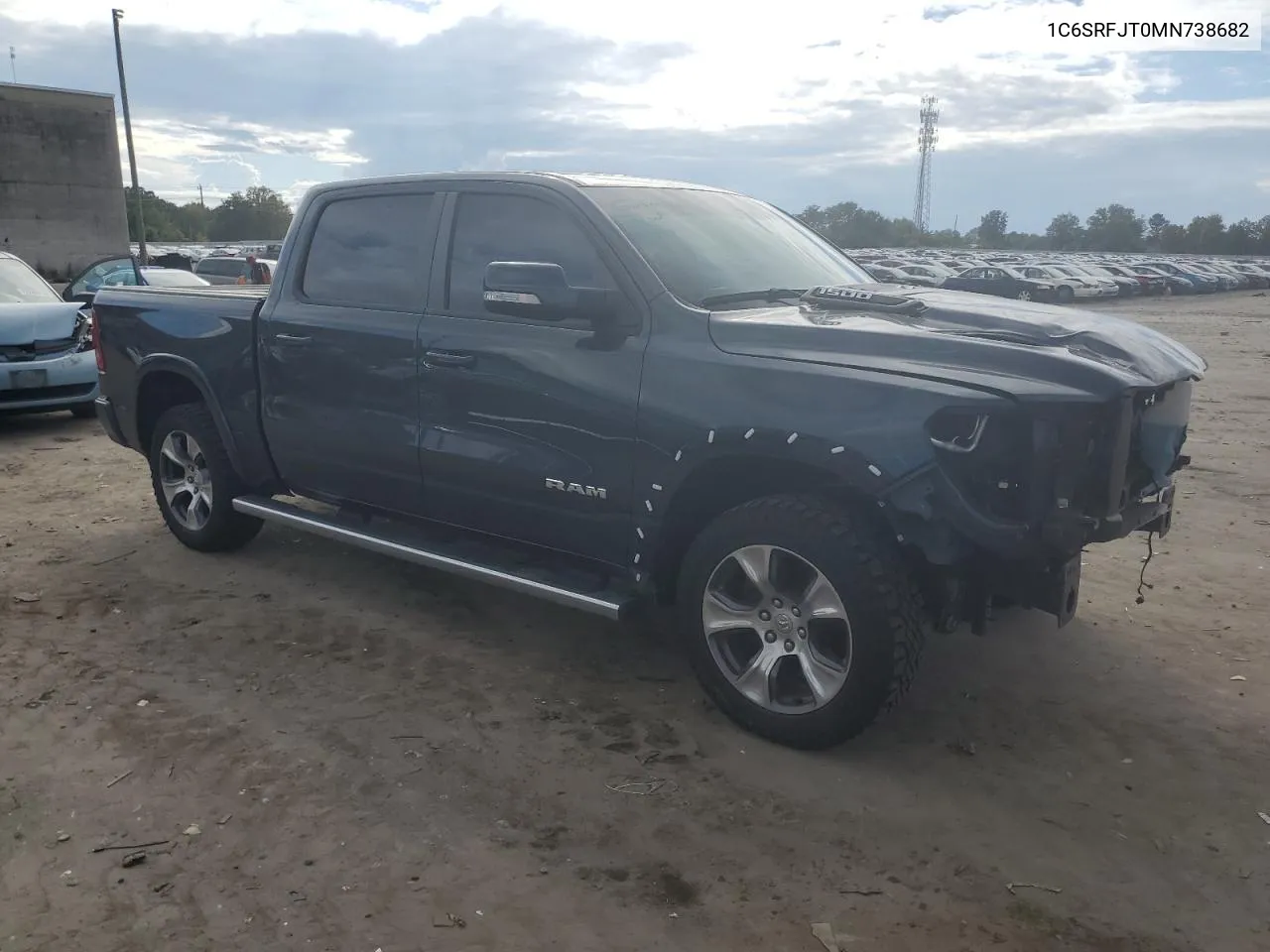 2021 Ram 1500 Laramie VIN: 1C6SRFJT0MN738682 Lot: 72332734