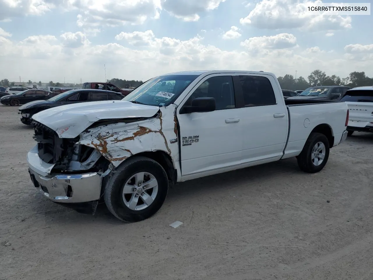 2021 Ram 1500 Classic Slt VIN: 1C6RR6TTXMS515840 Lot: 72746294