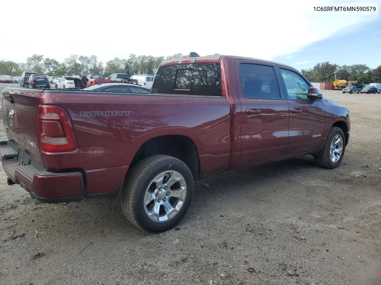 2021 Ram 1500 Big Horn/Lone Star VIN: 1C6SRFMT6MN590579 Lot: 72946034