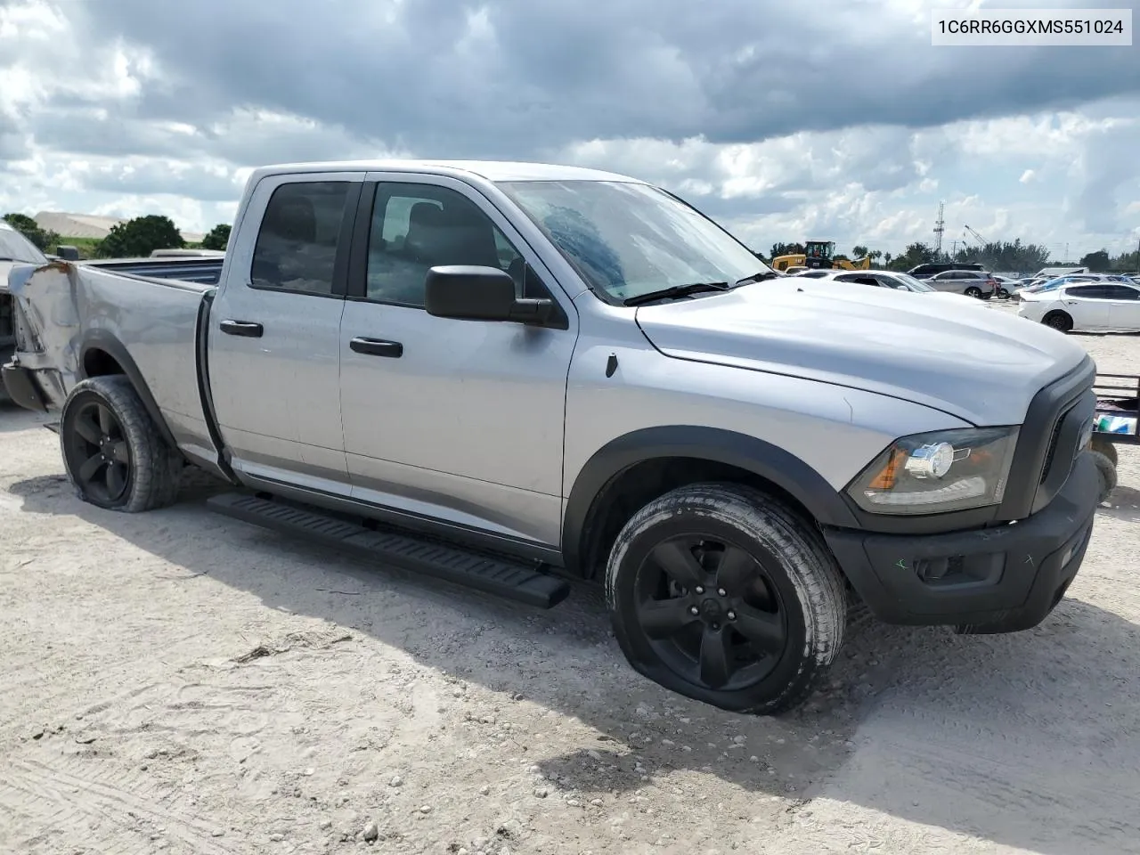 2021 Ram 1500 Classic Slt VIN: 1C6RR6GGXMS551024 Lot: 73206714