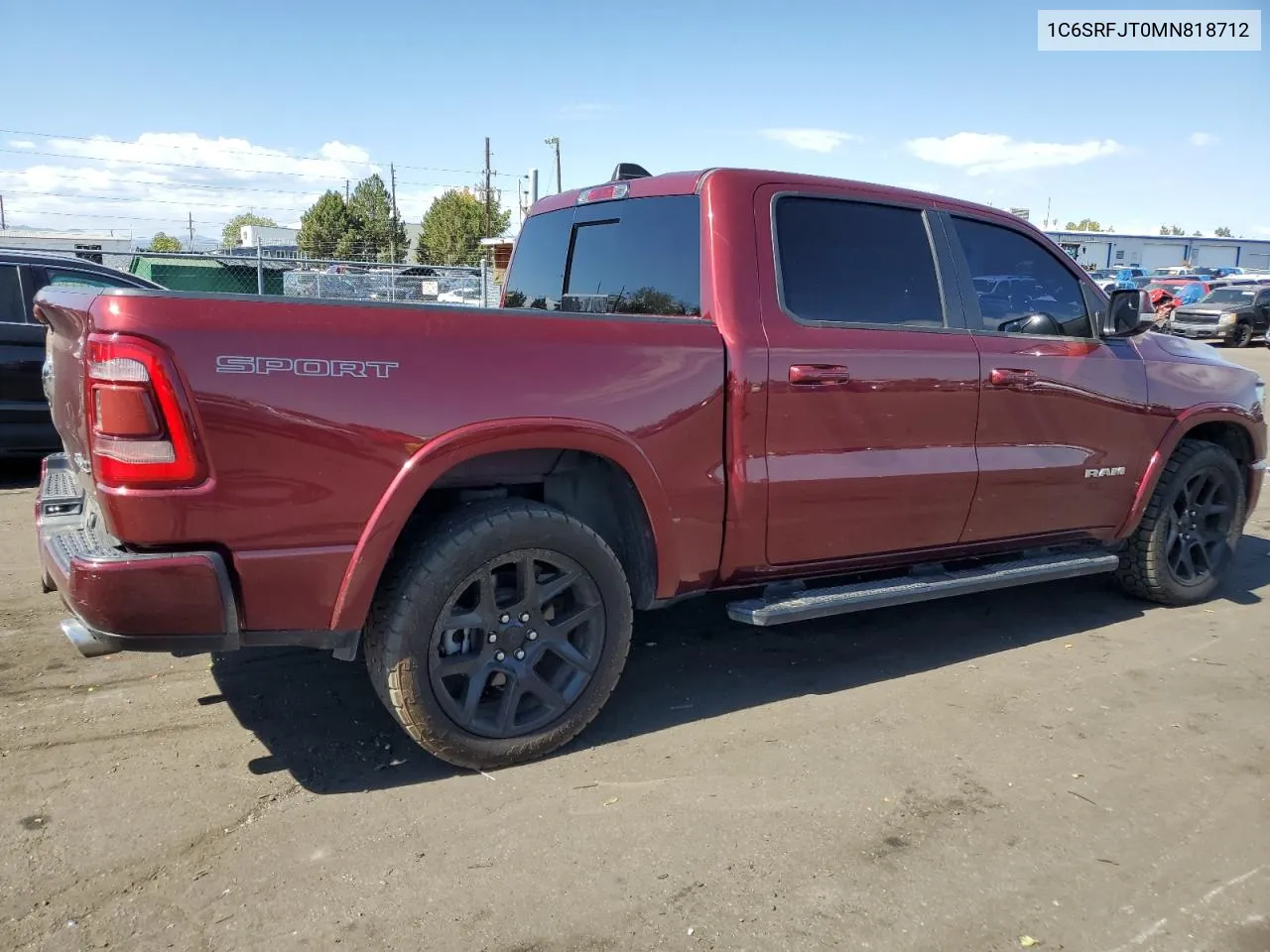 2021 Ram 1500 Laramie VIN: 1C6SRFJT0MN818712 Lot: 73562414