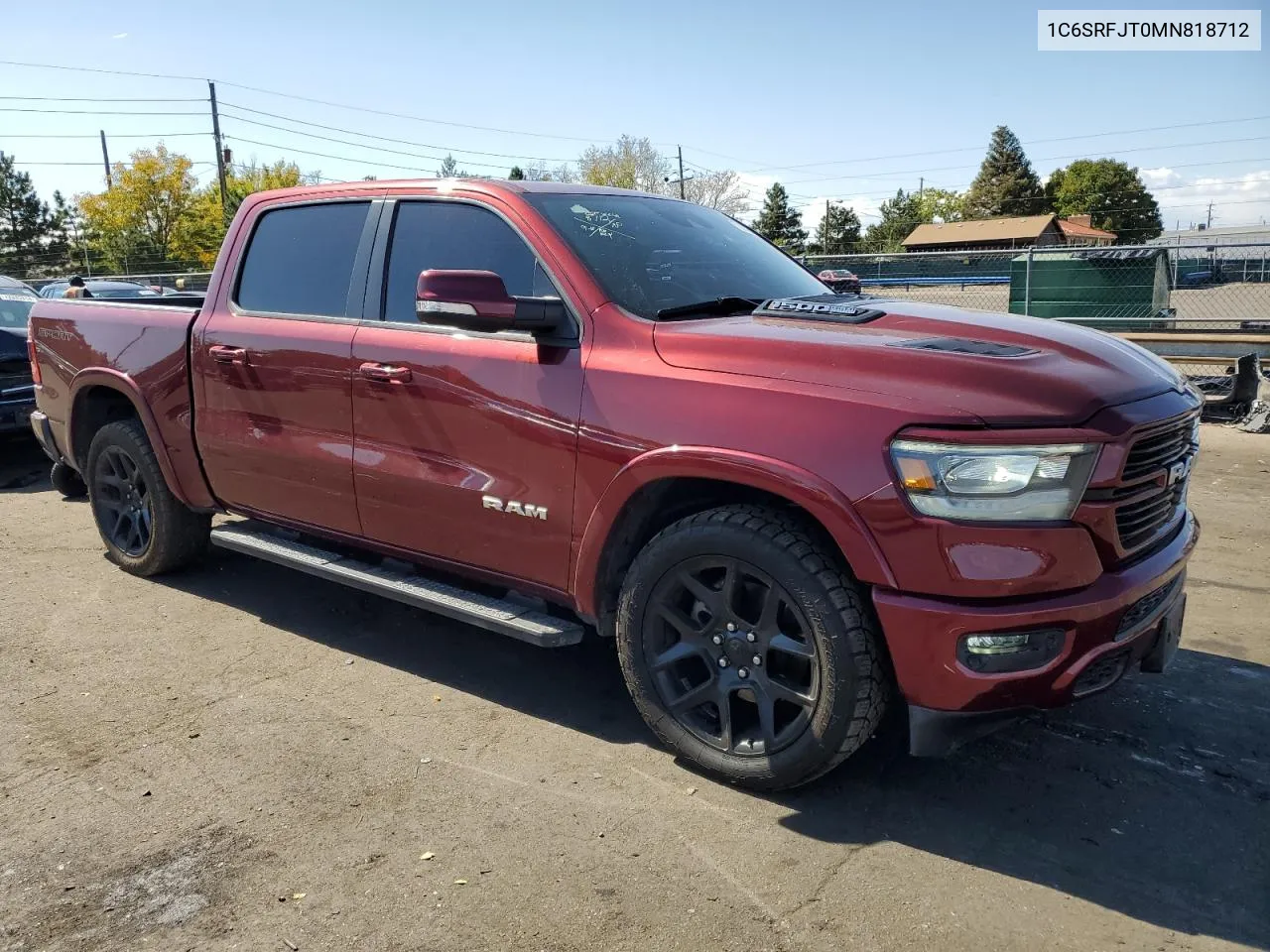 2021 Ram 1500 Laramie VIN: 1C6SRFJT0MN818712 Lot: 73562414