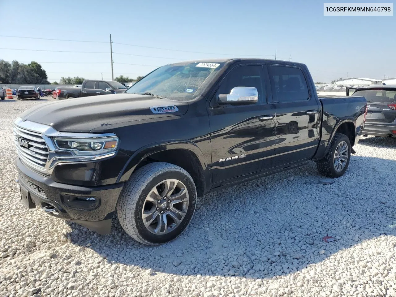 2021 Ram 1500 Longhorn VIN: 1C6SRFKM9MN646798 Lot: 73694664