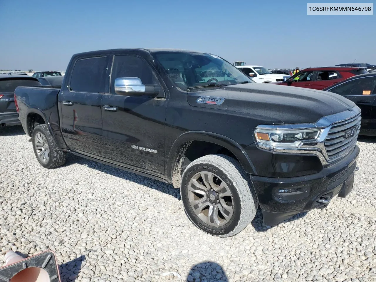 2021 Ram 1500 Longhorn VIN: 1C6SRFKM9MN646798 Lot: 73694664