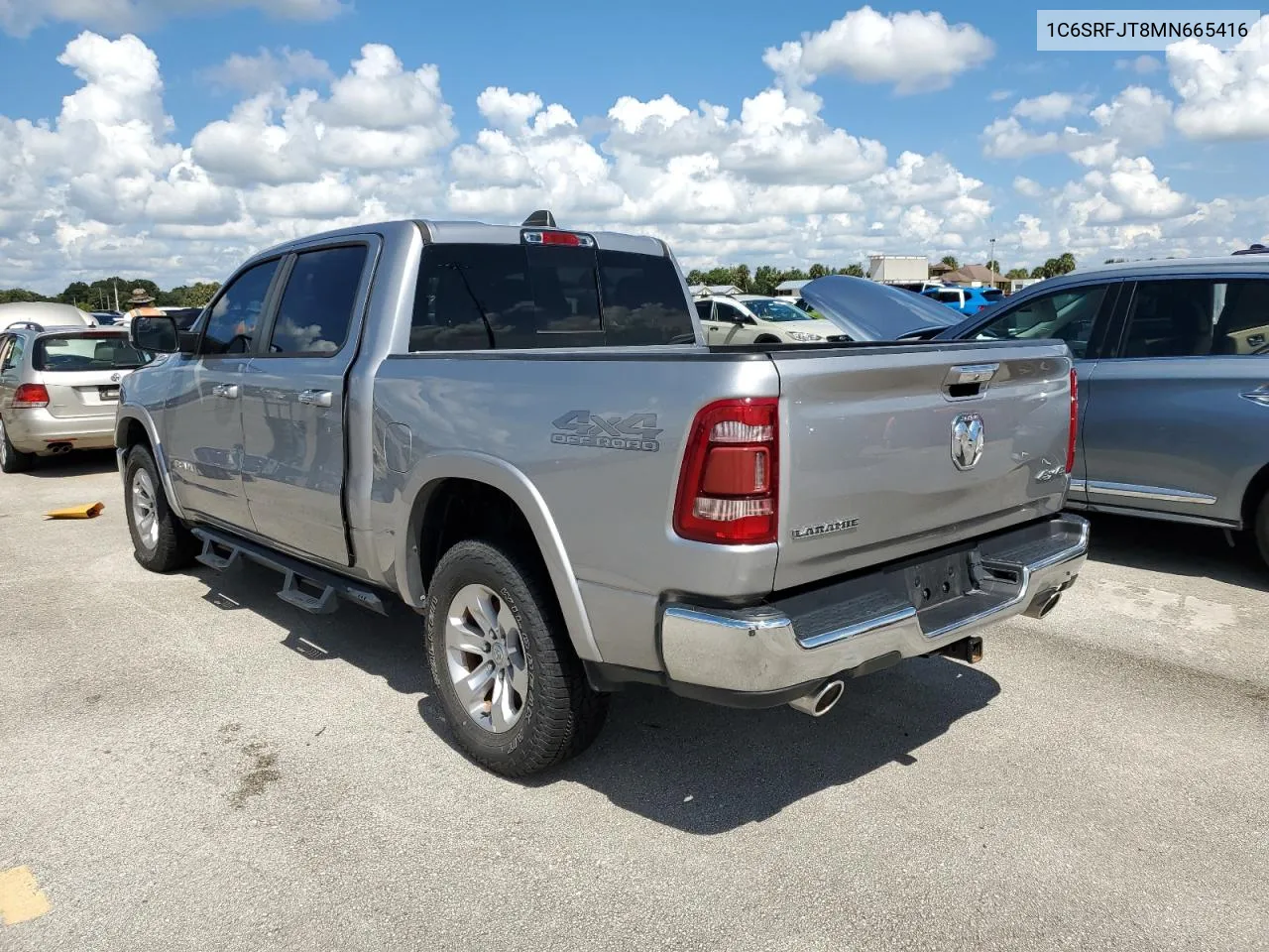 2021 Ram 1500 Laramie VIN: 1C6SRFJT8MN665416 Lot: 73767644