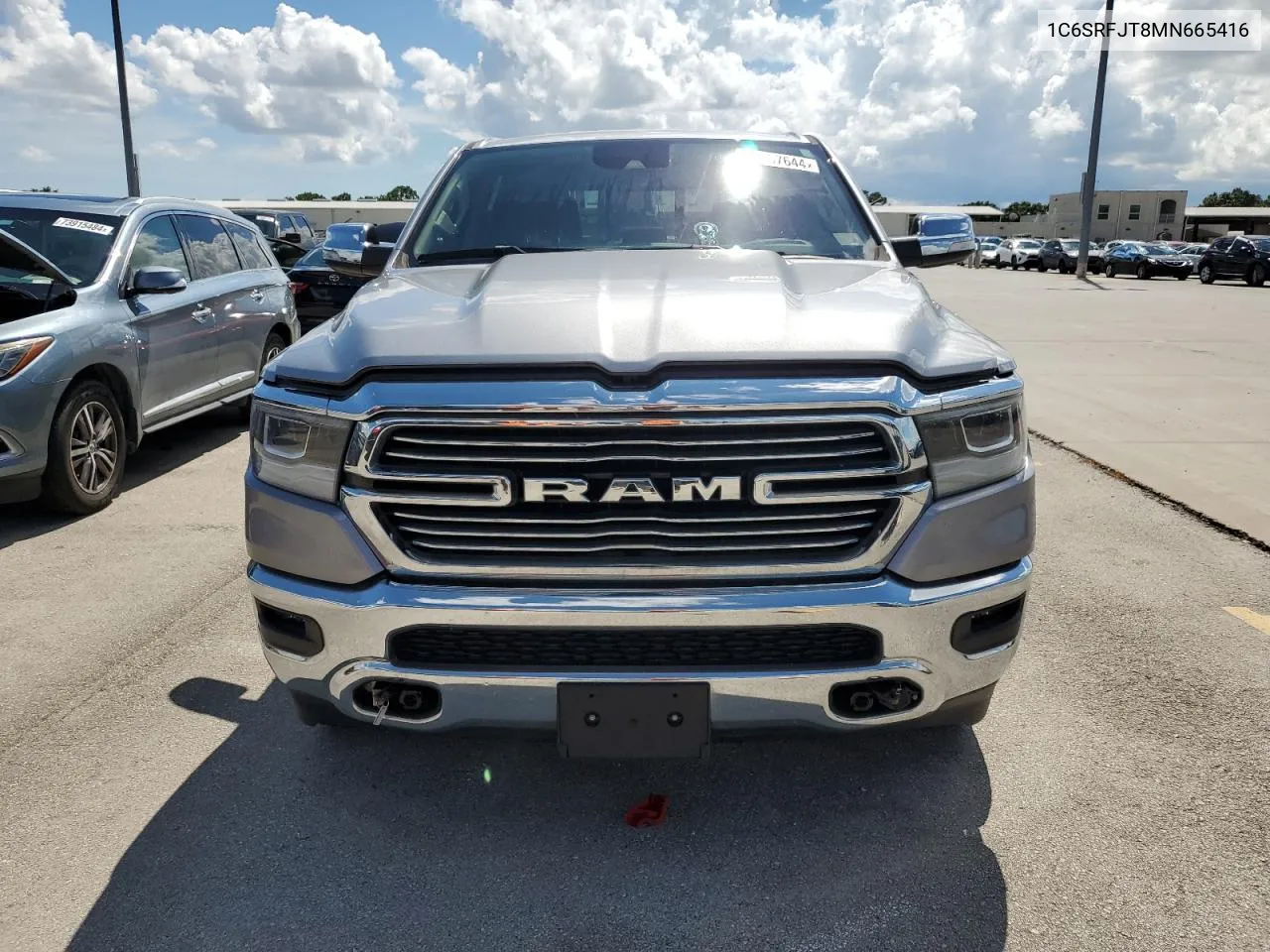 2021 Ram 1500 Laramie VIN: 1C6SRFJT8MN665416 Lot: 73767644