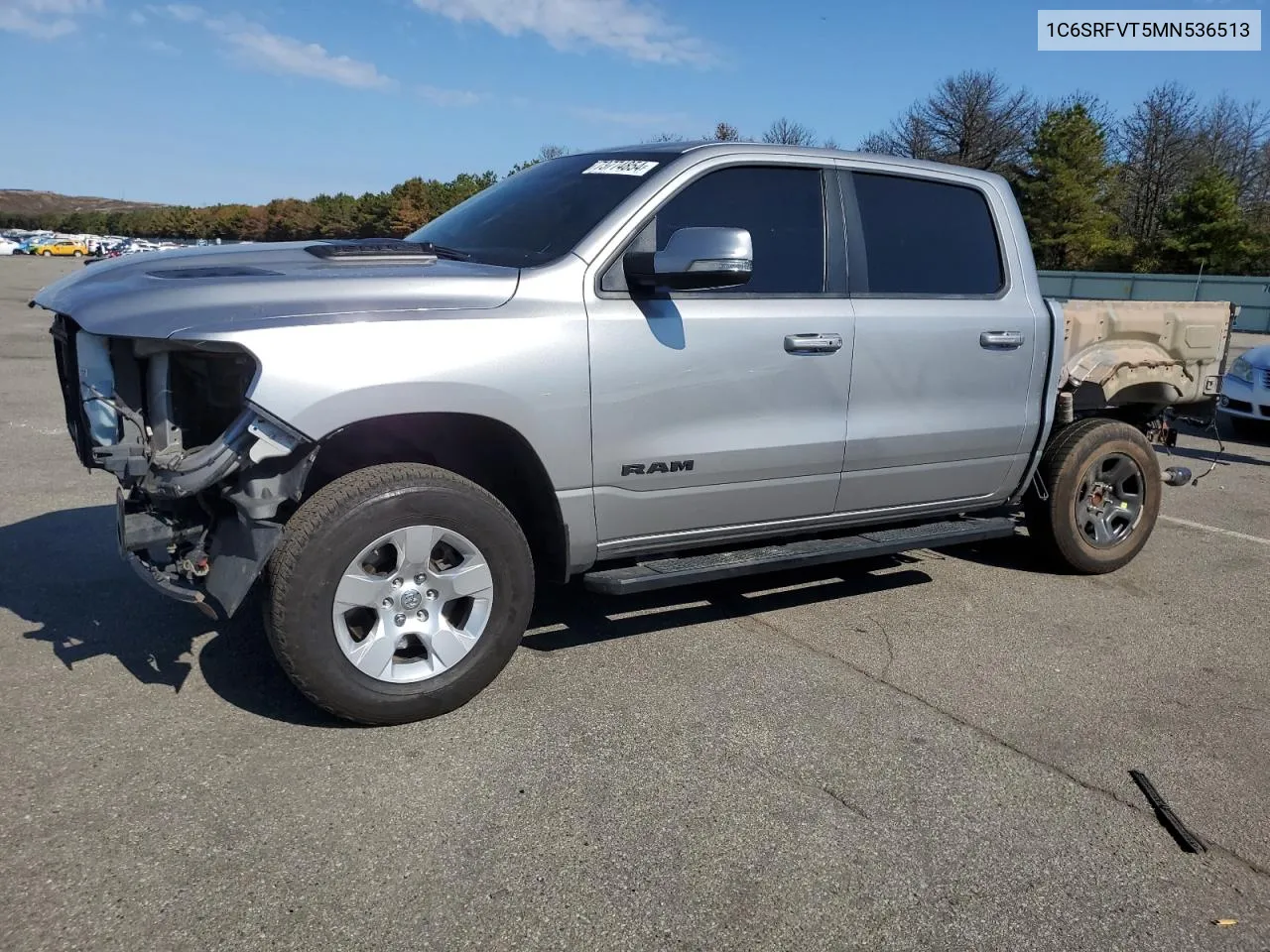 2021 Ram 1500 Sport VIN: 1C6SRFVT5MN536513 Lot: 73774854