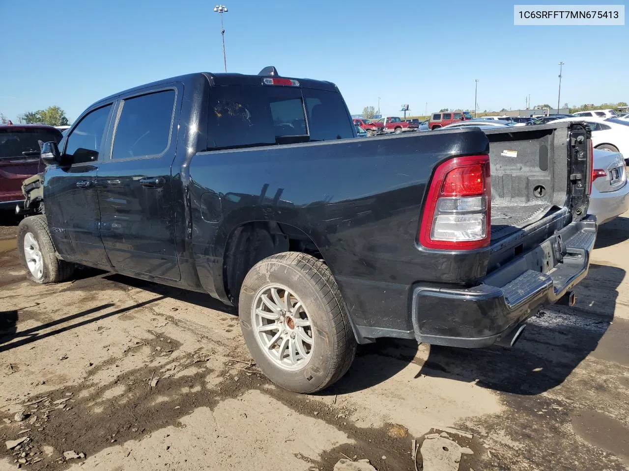 2021 Ram 1500 Big Horn/Lone Star VIN: 1C6SRFFT7MN675413 Lot: 73916054