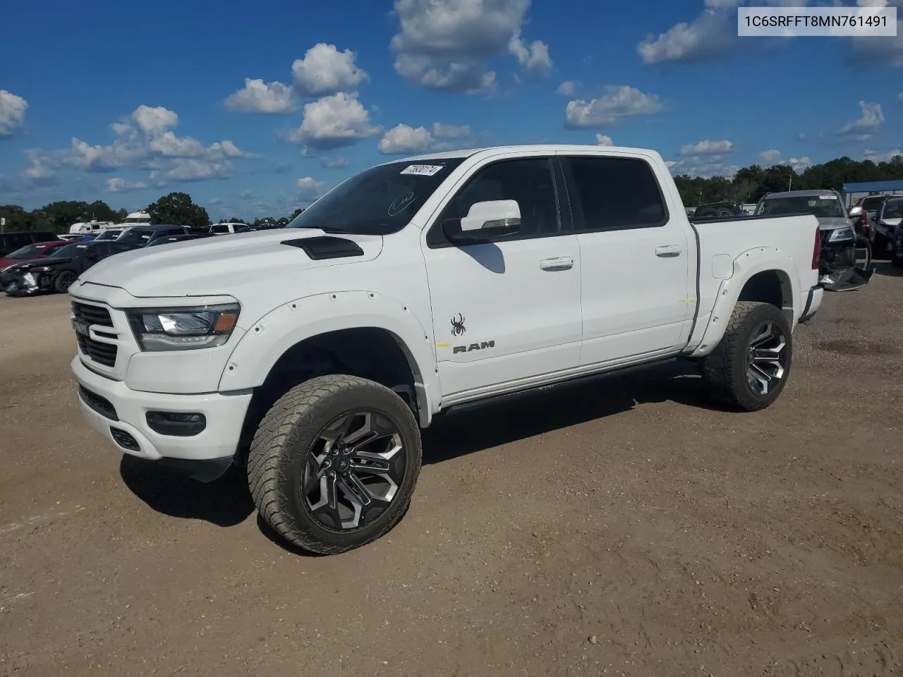 2021 Ram 1500 Big Horn/Lone Star VIN: 1C6SRFFT8MN761491 Lot: 73930174