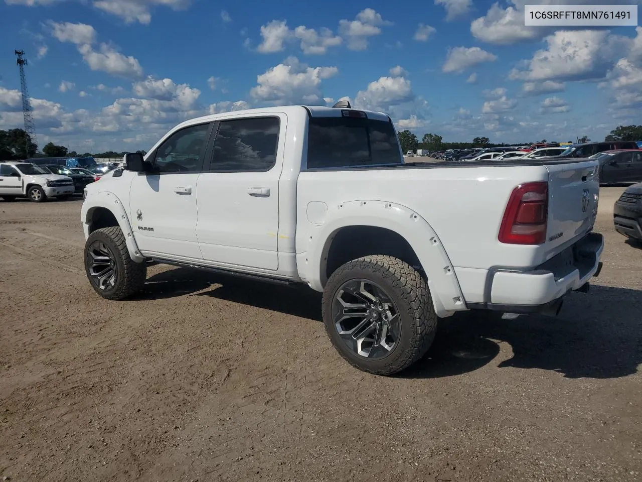 2021 Ram 1500 Big Horn/Lone Star VIN: 1C6SRFFT8MN761491 Lot: 73930174