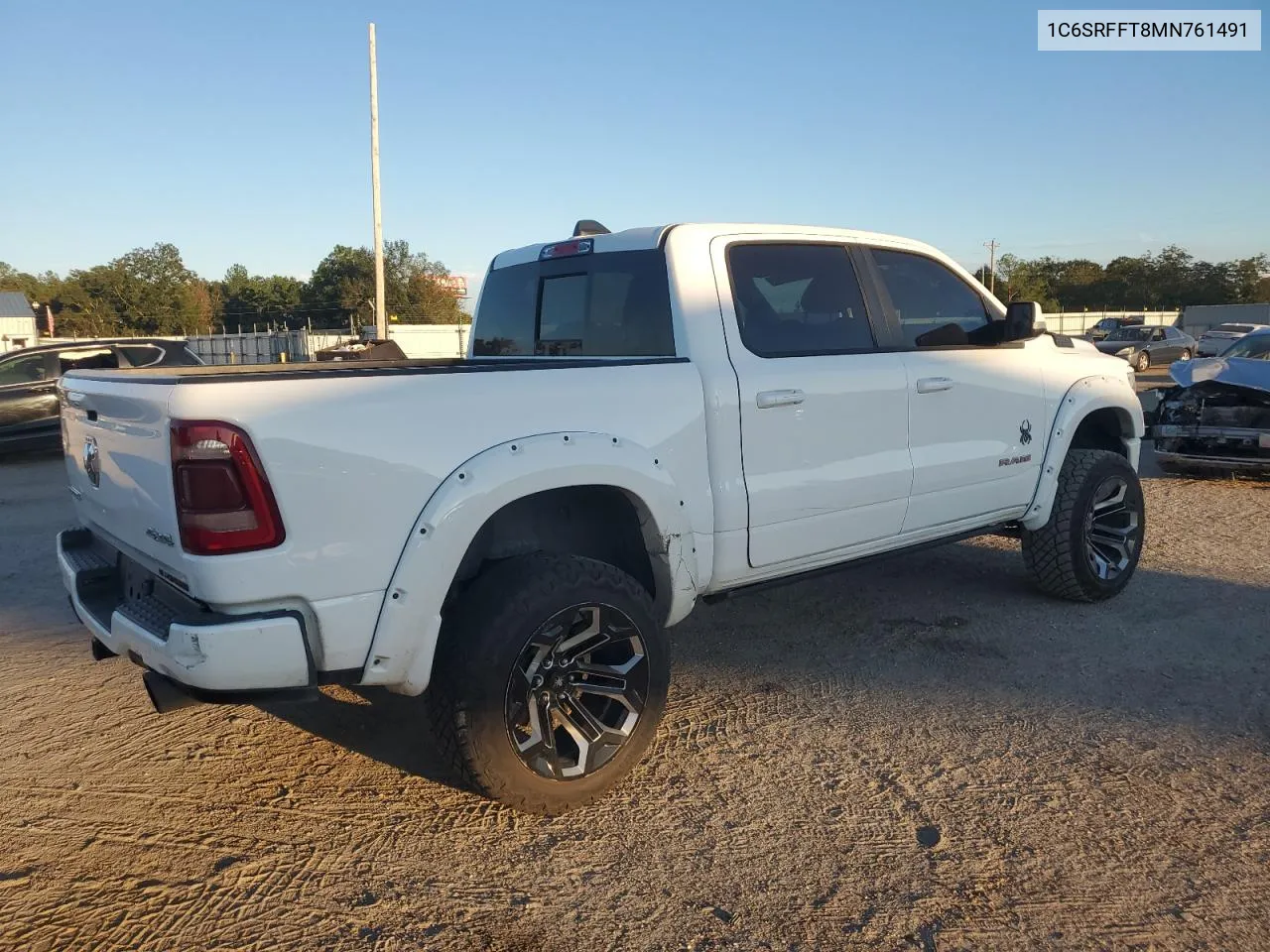 2021 Ram 1500 Big Horn/Lone Star VIN: 1C6SRFFT8MN761491 Lot: 73930174