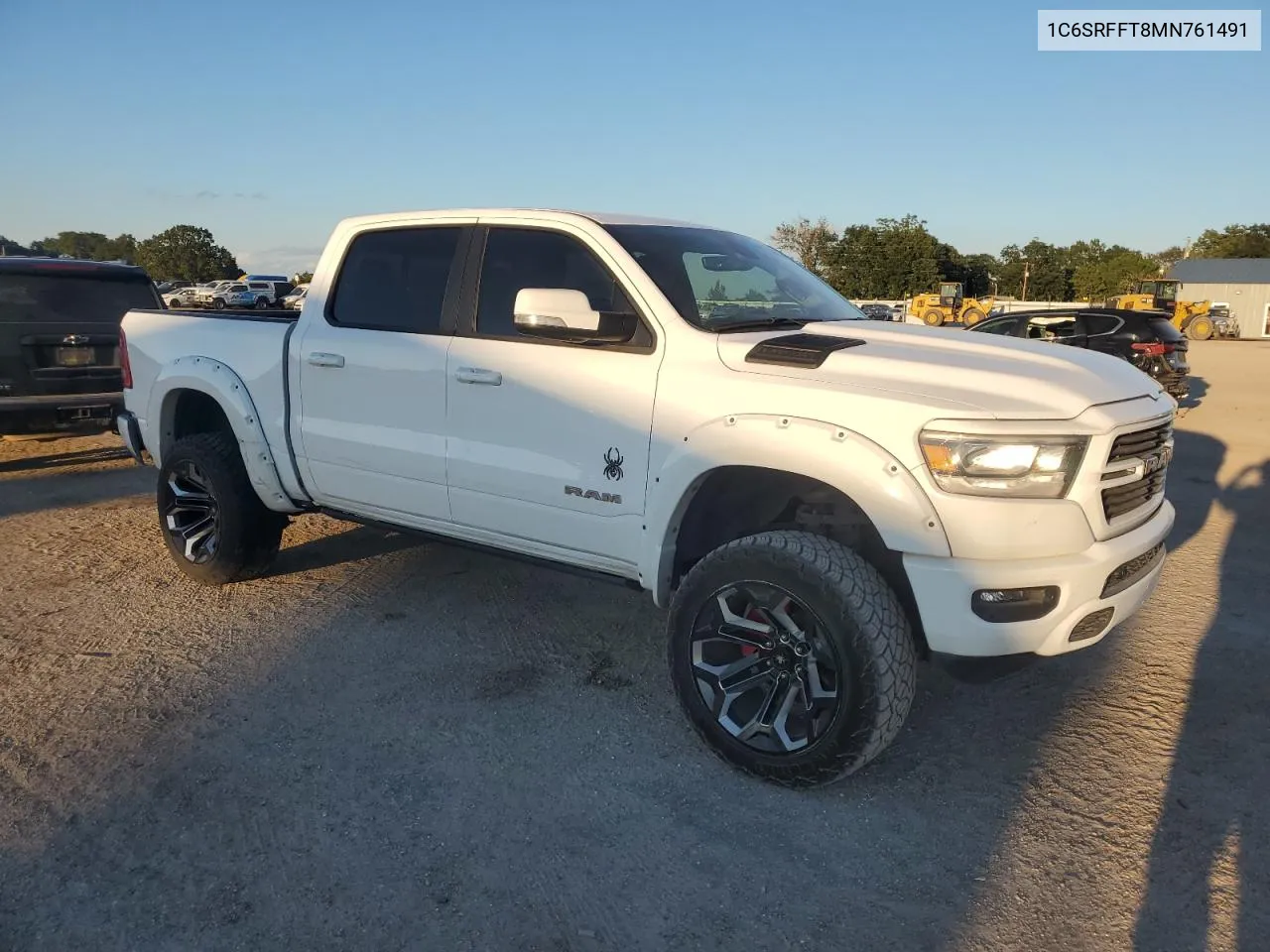 2021 Ram 1500 Big Horn/Lone Star VIN: 1C6SRFFT8MN761491 Lot: 73930174