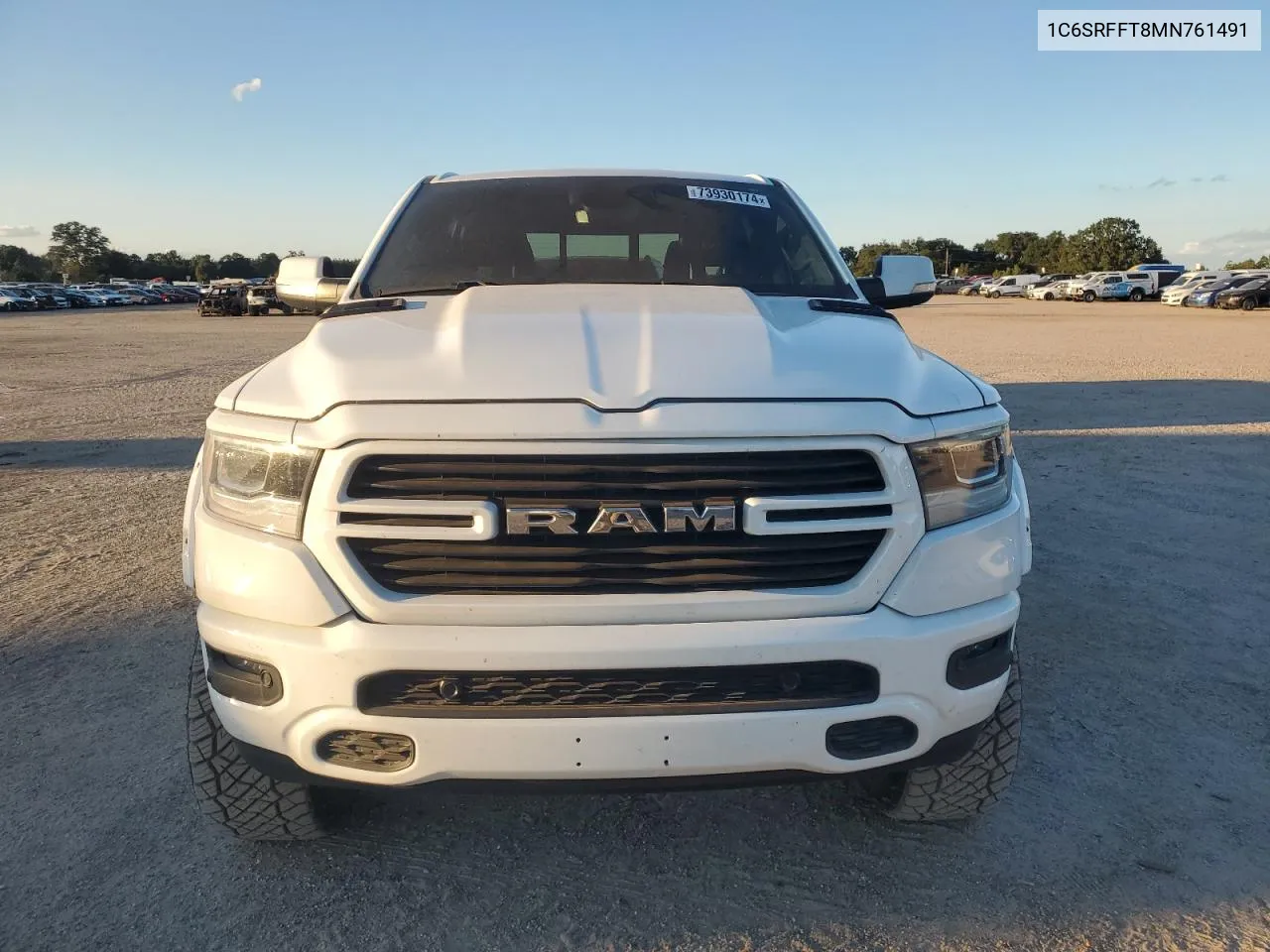 2021 Ram 1500 Big Horn/Lone Star VIN: 1C6SRFFT8MN761491 Lot: 73930174