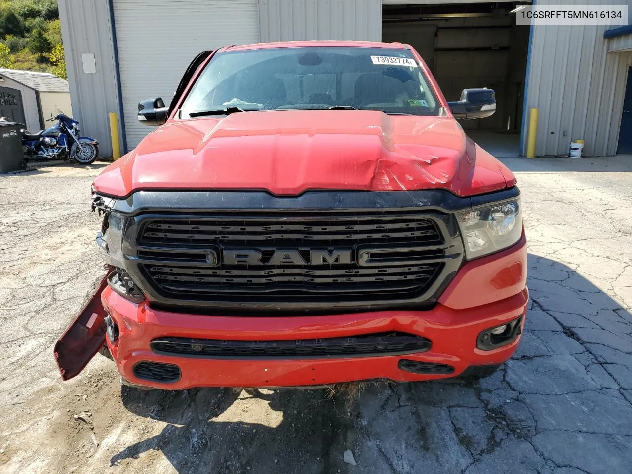 2021 Ram 1500 Big Horn/Lone Star VIN: 1C6SRFFT5MN616134 Lot: 73932774