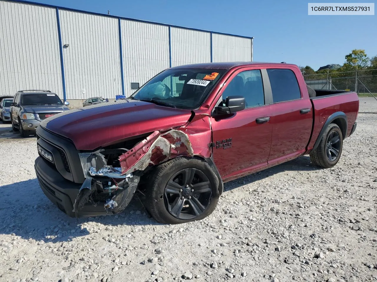 2021 Ram 1500 Classic Slt VIN: 1C6RR7LTXMS527931 Lot: 73939244