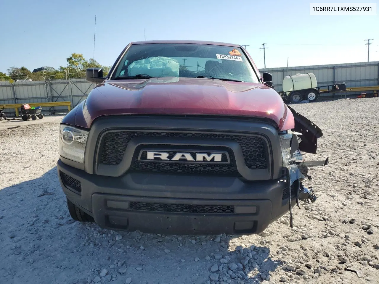 2021 Ram 1500 Classic Slt VIN: 1C6RR7LTXMS527931 Lot: 73939244